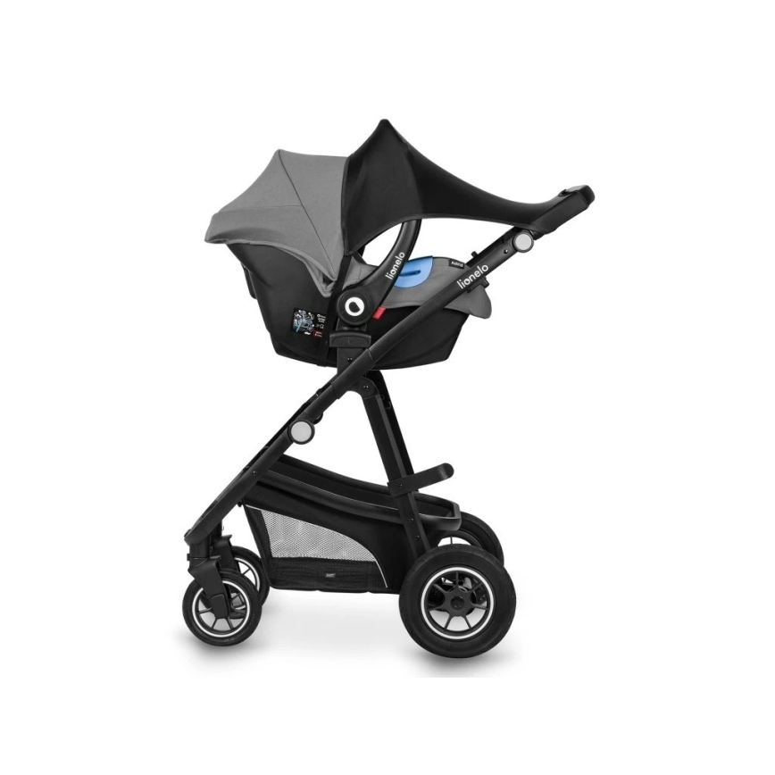 Lionelo - Parasol para cochecito SUN COVER Negro Carbono