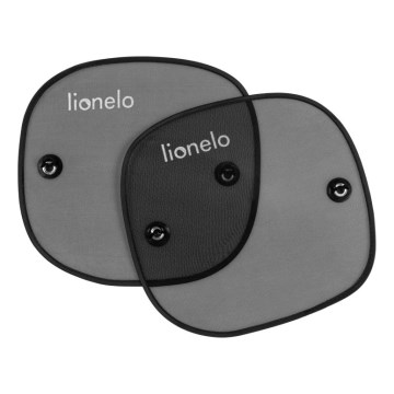 Lionelo - Parasol solar con ventosa SUNSHADE, 2 unidades, negro