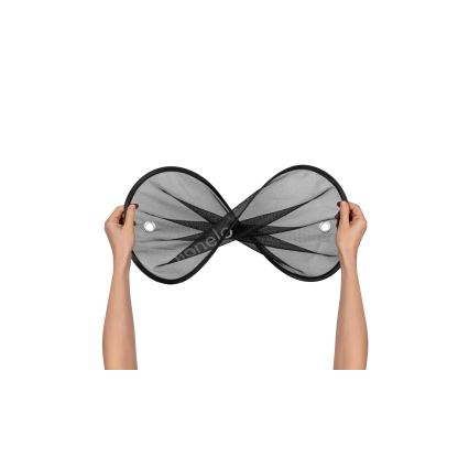 Lionelo - Parasol solar con ventosa SUNSHADE, 2 unidades, negro