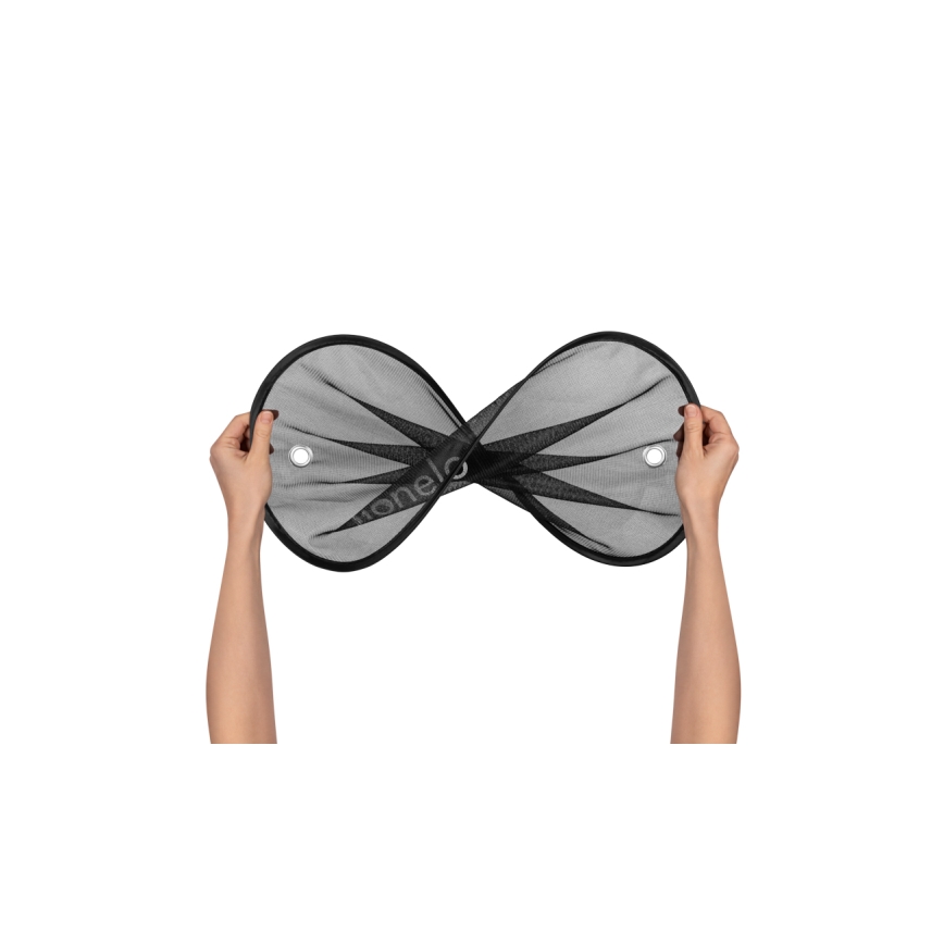 Lionelo - Parasol solar con ventosa SUNSHADE, 2 unidades, negro