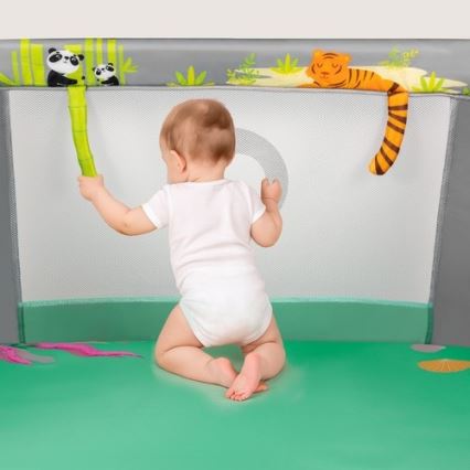 Lionelo - Parque de juegos MILLE PLUS Gris y Verde