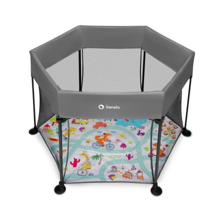 Lionelo - Parque de juegos ROEL Gris Multicolor