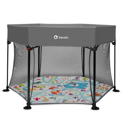 Lionelo - Parque de juegos ROEL Gris Multicolor