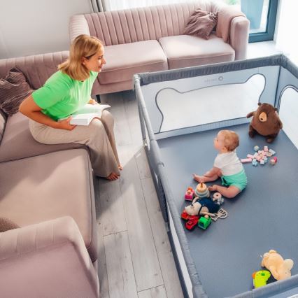 Lionelo - Parque de juegos WILLOW gris