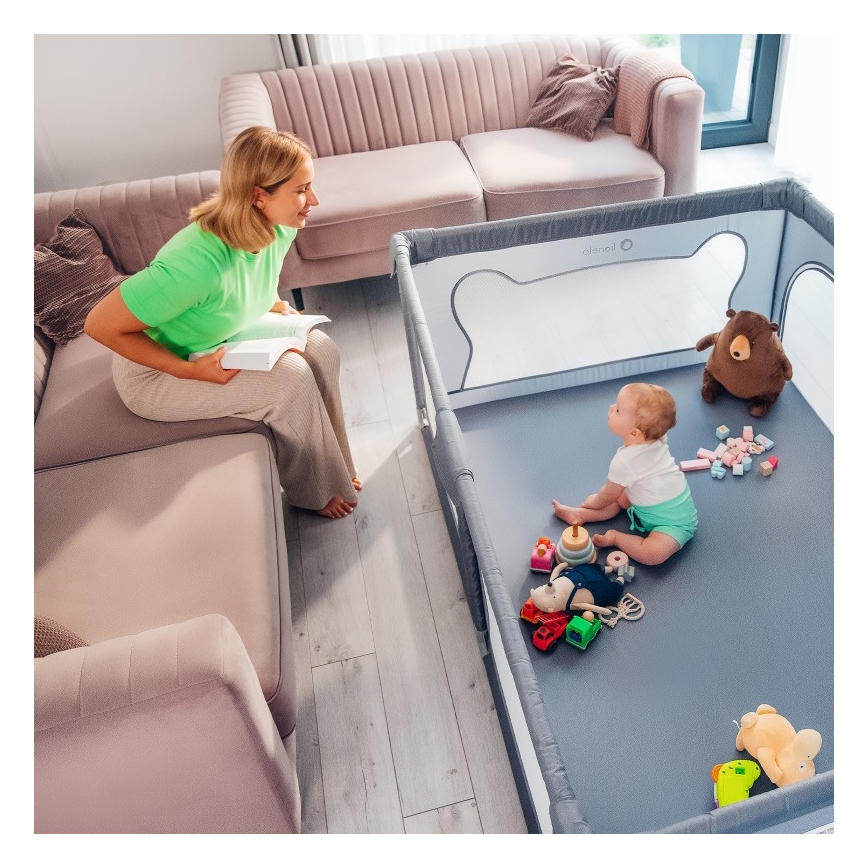 Lionelo - Parque de juegos WILLOW gris