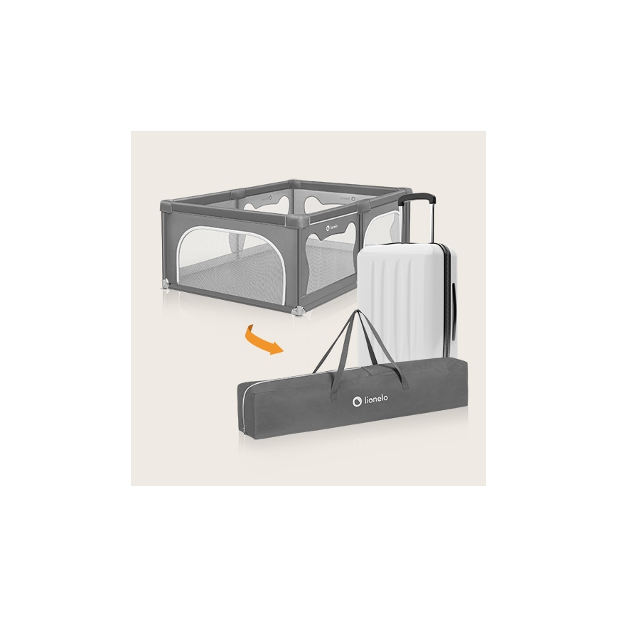 Lionelo - Parque de juegos WILLOW gris