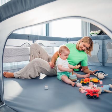 Lionelo - Parque de juegos WILLOW XL gris