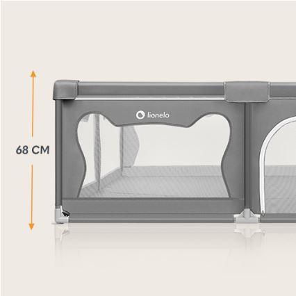 Lionelo - Parque de juegos WILLOW XL gris