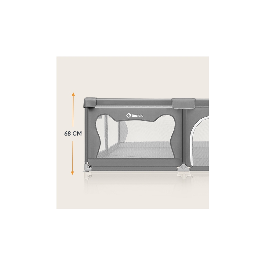 Lionelo - Parque de juegos WILLOW XL gris