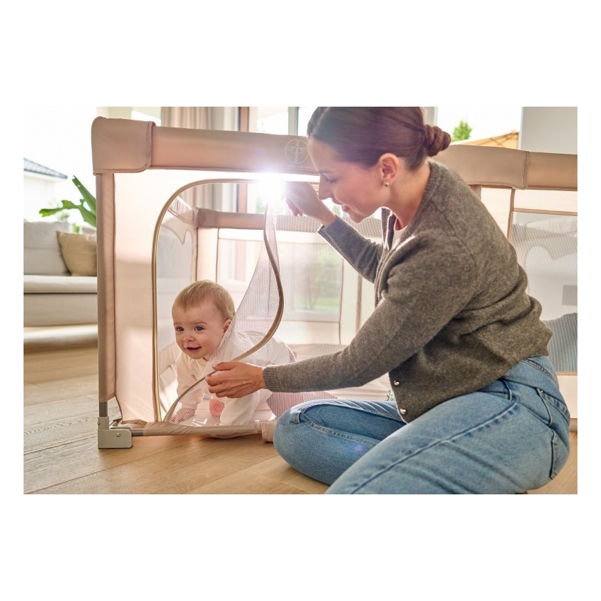 Lionelo - Parque infantil FLORENCE Beige Sand