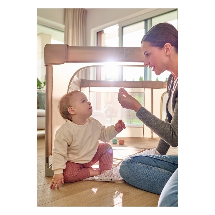 Lionelo - Parque infantil FLORENCE Beige Sand