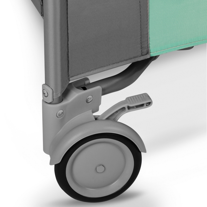 Lionelo - Parque infantil MILLE Gris y verde