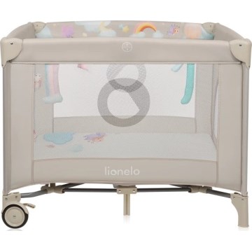 Lionelo - Parque infantil MILLE PLUS Gris y beige