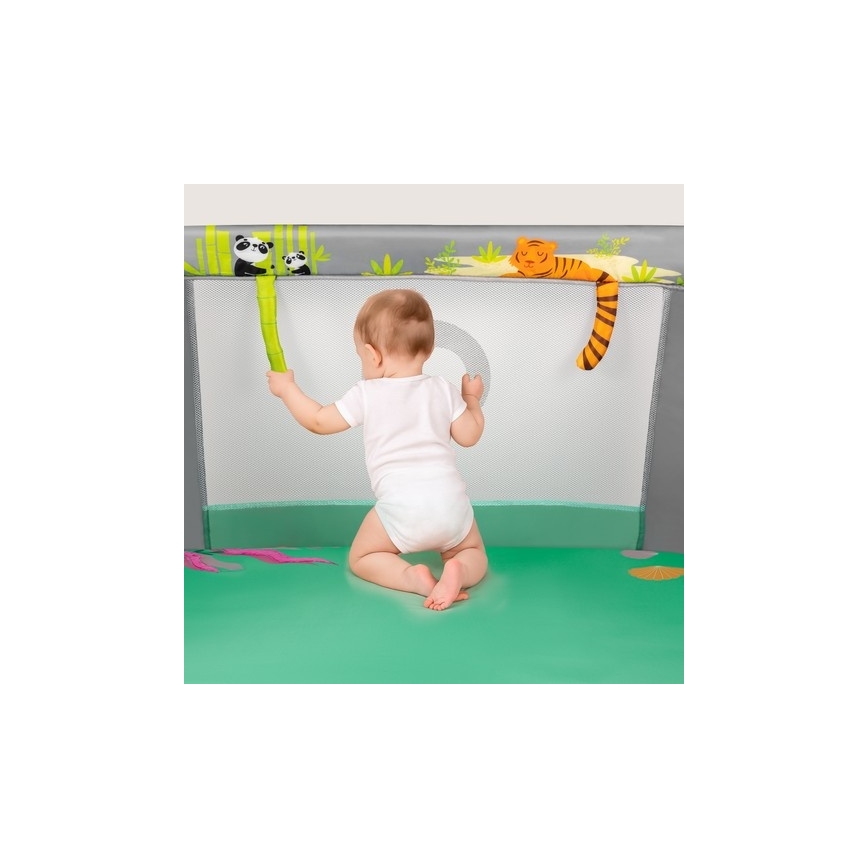 Lionelo - Parque infantil MILLE PLUS Gris y Verde