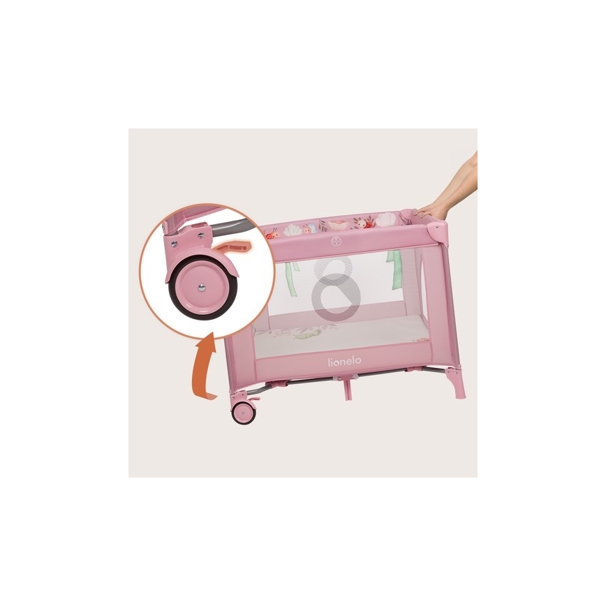 Lionelo - Parque infantil MILLE PLUS Rosa