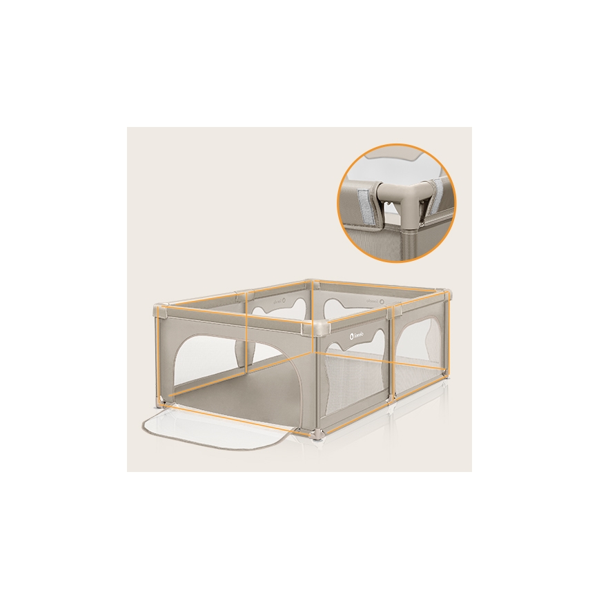 Lionelo - Parque infantil WILLOW beige
