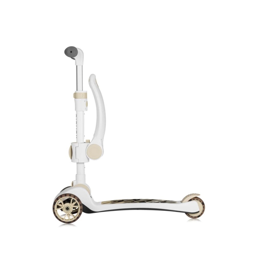 Lionelo - Patinete infantil 2 en 1 FRANKY blanco/beige