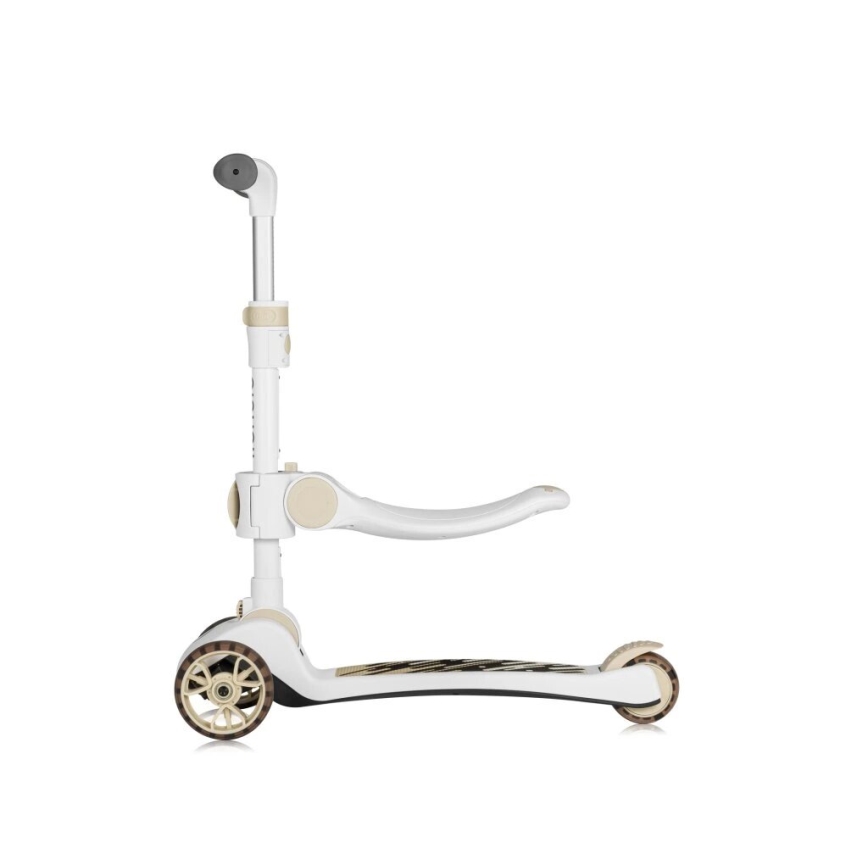 Lionelo - Patinete infantil 2 en 1 FRANKY blanco/beige