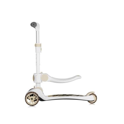 Lionelo - Patinete infantil 2 en 1 FRANKY blanco/beige