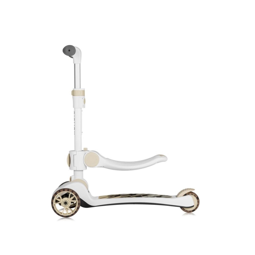 Lionelo - Patinete infantil 2 en 1 FRANKY blanco/beige