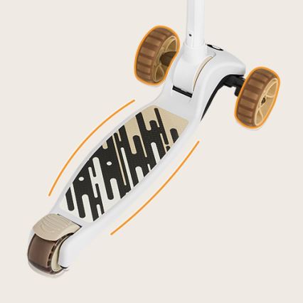 Lionelo - Patinete infantil 2 en 1 FRANKY blanco/beige