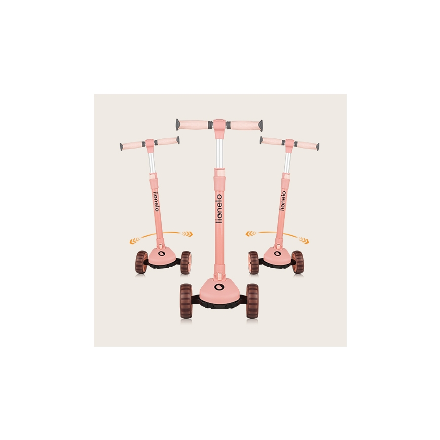 Lionelo - Patinete infantil 2 en 1 FRANKY rosa