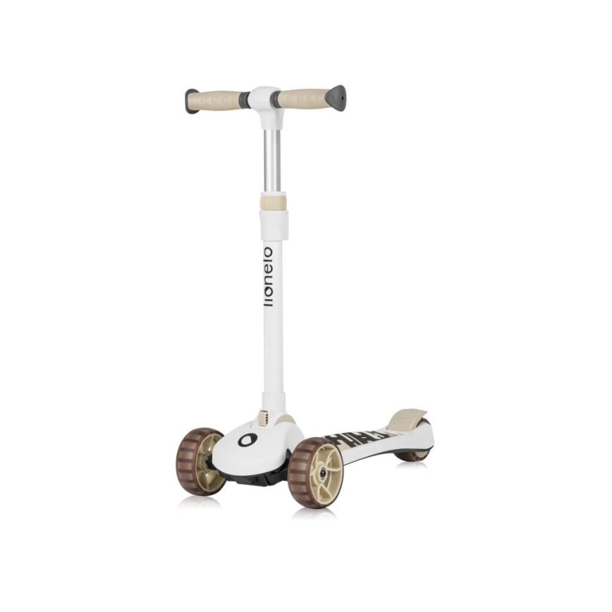Lionelo - Patinete infantil 2en1 FRANKY blanco/beige