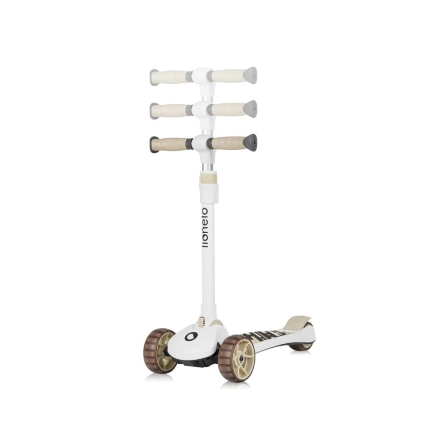 Lionelo - Patinete infantil 2en1 FRANKY blanco/beige