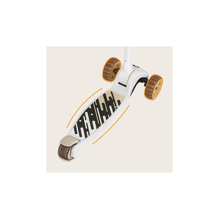 Lionelo - Patinete infantil 2en1 FRANKY blanco/beige