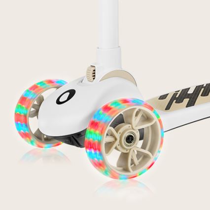 Lionelo - Patinete infantil 2en1 FRANKY blanco/beige