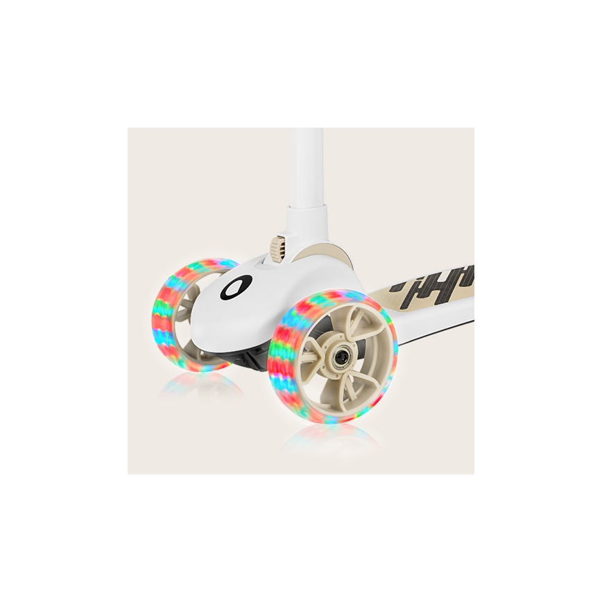 Lionelo - Patinete infantil 2en1 FRANKY blanco/beige