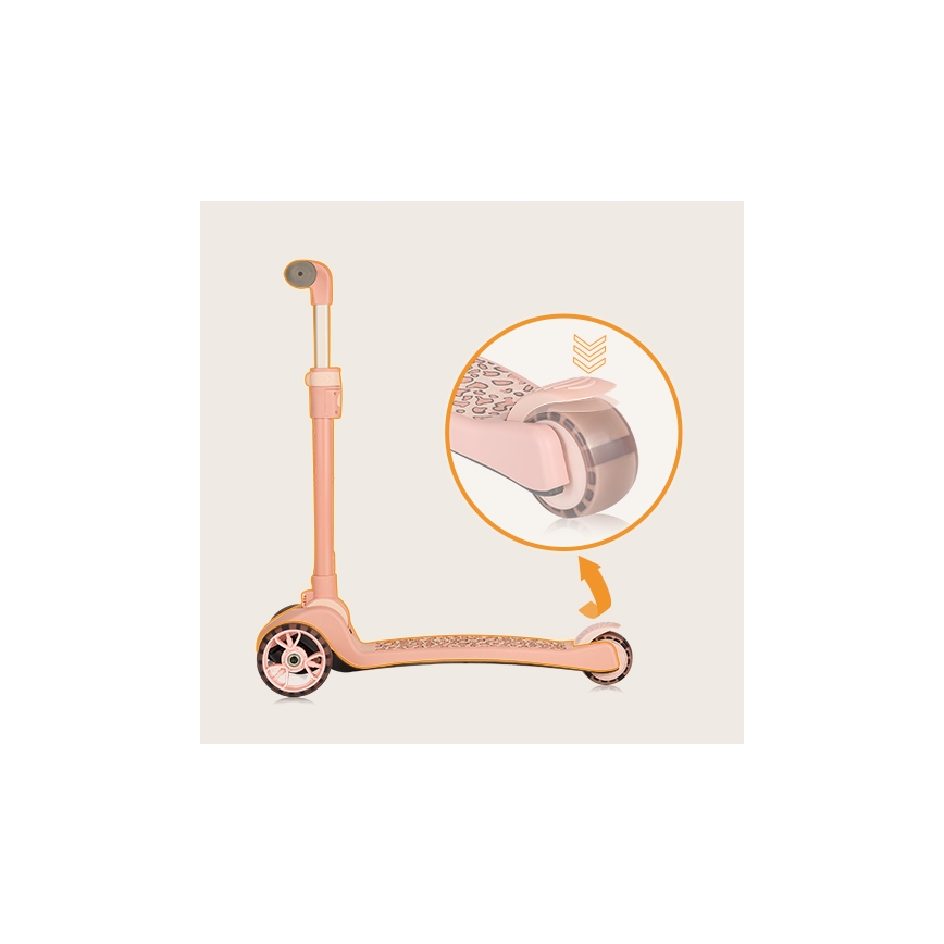Lionelo - Patinete infantil 2en1 FRANKY rosa