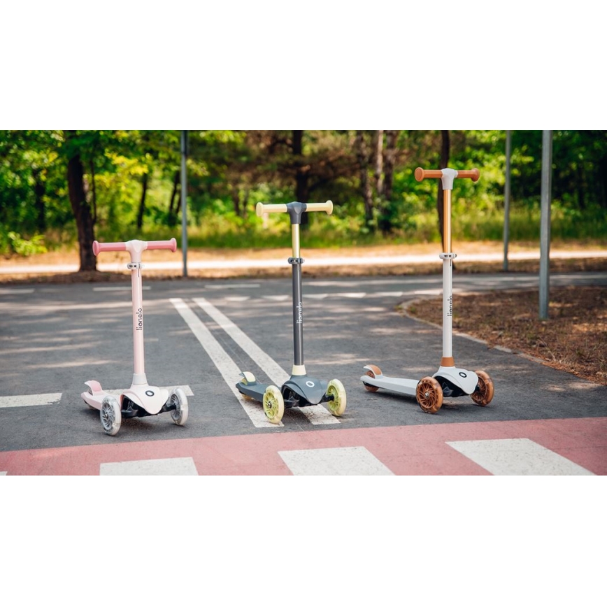 Lionelo - Patinete infantil JESSY 3xAA rosa