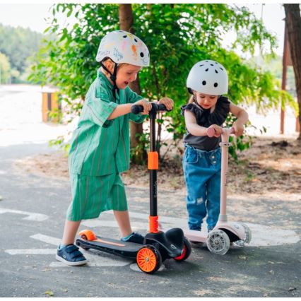 Lionelo - Patinete infantil JESSY gris/verde