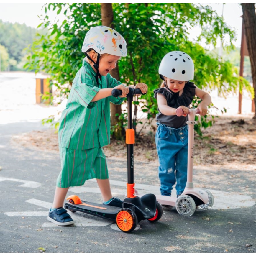 Lionelo - Patinete infantil JESSY gris/verde