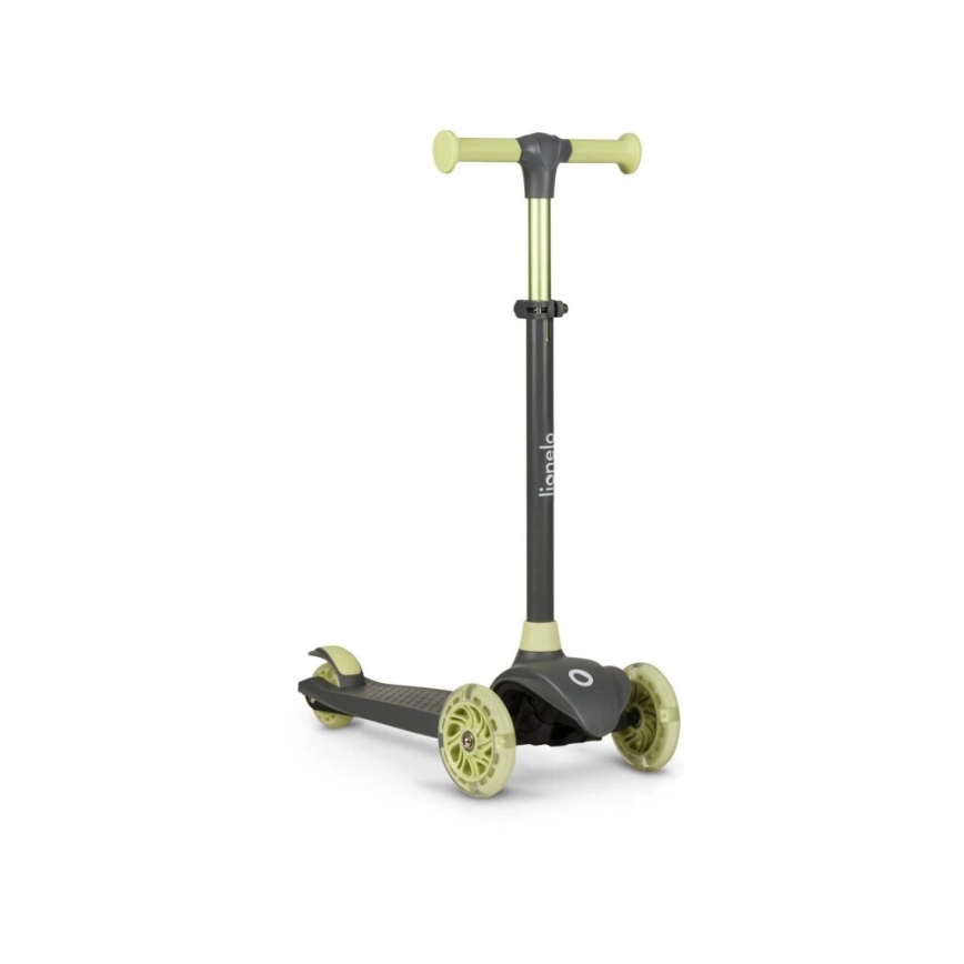 Lionelo - Patinete infantil JESSY gris/verde