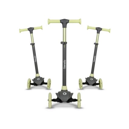 Lionelo - Patinete infantil JESSY gris/verde