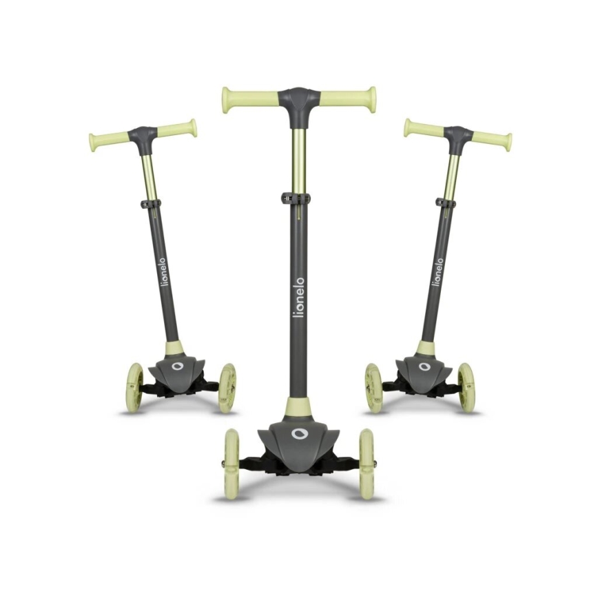 Lionelo - Patinete infantil JESSY gris/verde