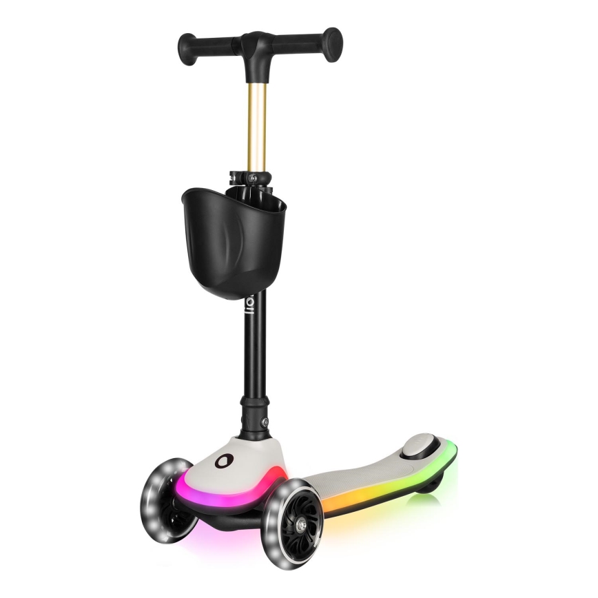 Lionelo - Patinete infantil MEY 3xAAA Beige Arena