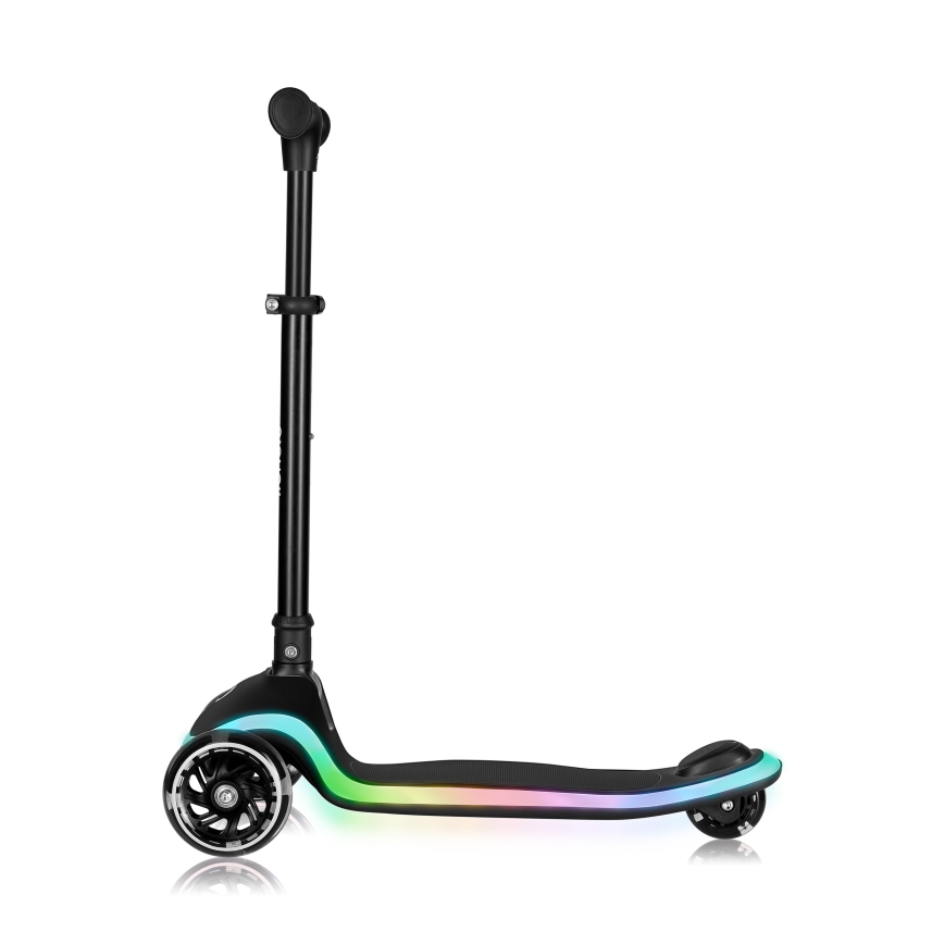 Lionelo - Patinete infantil MEY 3xAAA Negro Ónix