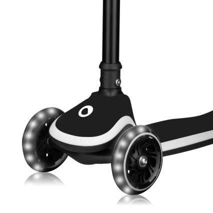 Lionelo - Patinete infantil MEY 3xAAA Negro Ónix