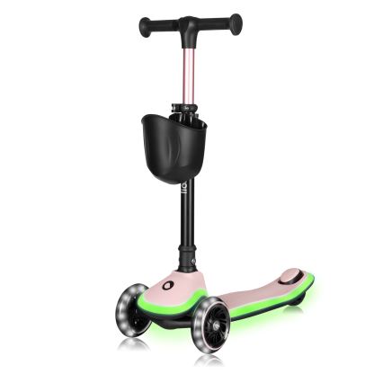 Lionelo - Patinete infantil MEY 3xAAA Rosa