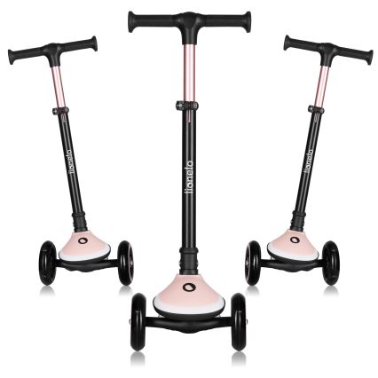 Lionelo - Patinete infantil MEY 3xAAA Rosa