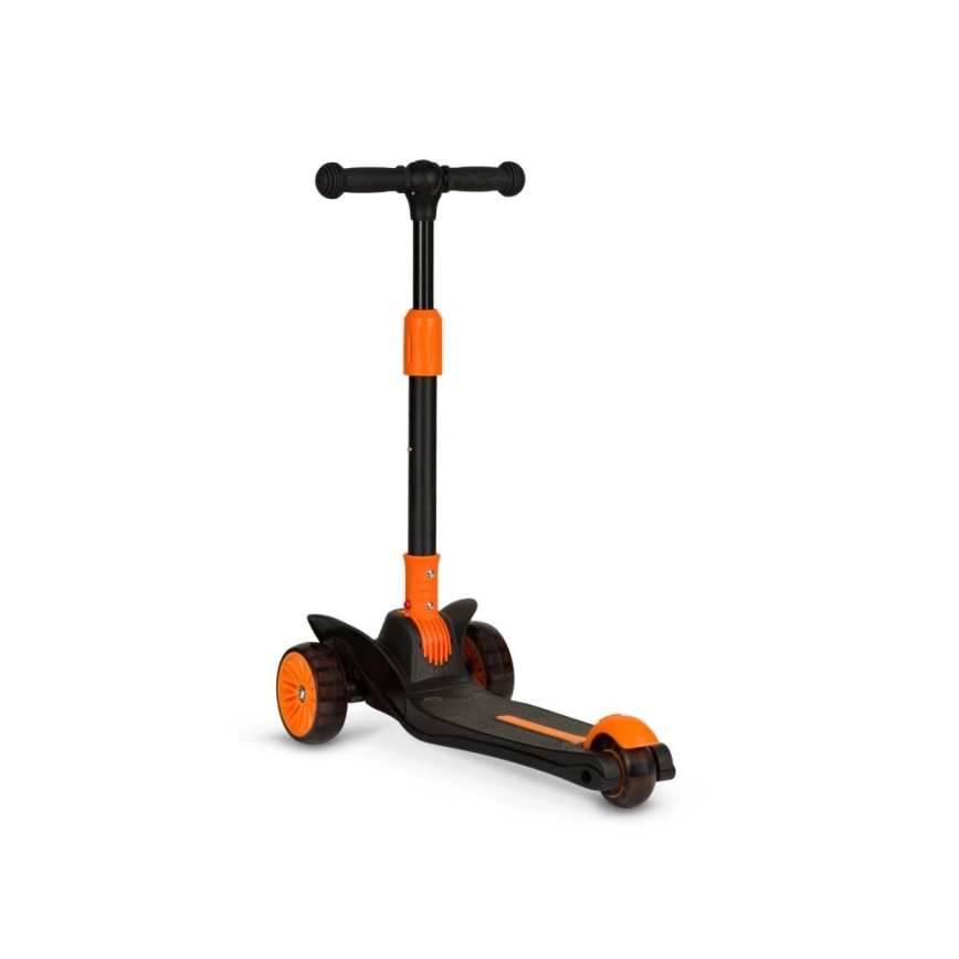 Lionelo - Patinete infantil TIMMY 3xAA naranja/negro