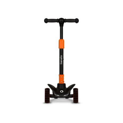 Lionelo - Patinete infantil TIMMY 3xAA naranja/negro