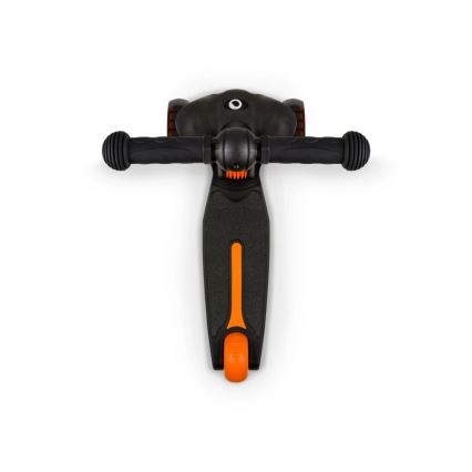 Lionelo - Patinete infantil TIMMY 3xAA naranja/negro