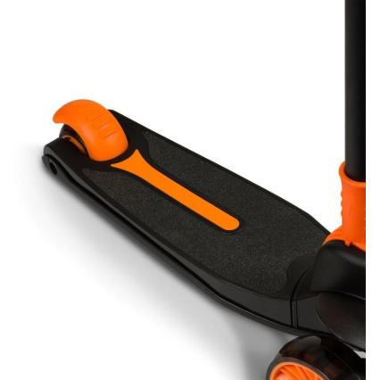 Lionelo - Patinete infantil TIMMY 3xAA naranja/negro