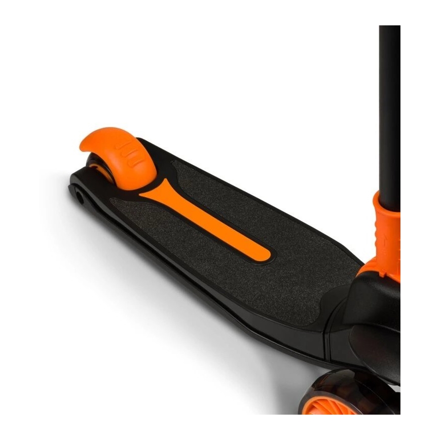 Lionelo - Patinete infantil TIMMY 3xAA naranja/negro