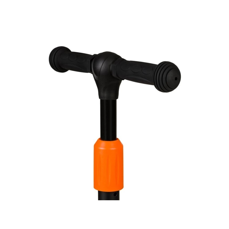 Lionelo - Patinete infantil TIMMY 3xAA naranja/negro