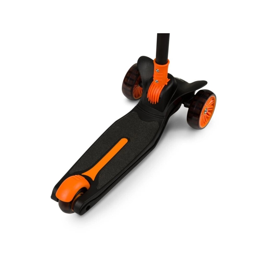 Lionelo - Patinete infantil TIMMY 3xAA naranja/negro